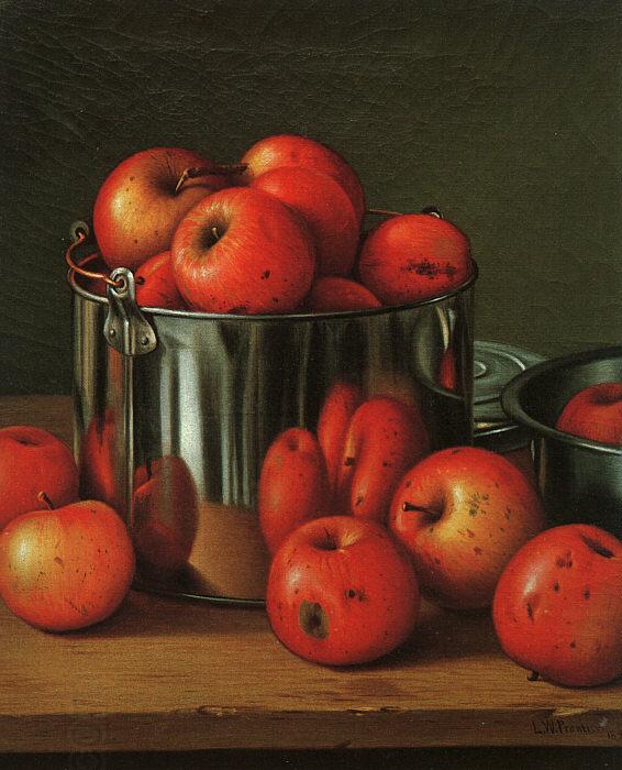 Levi Wells Prentice Apples in a Tin Pail China oil painting art